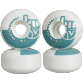 Wahl.1 Nr.1 99A Skate-Rollen 4er-Pack (53mm|Weiß) Wahl.1 Nr.1 99A Skate-Rollen 4er-Pack (53mm|Weiß)