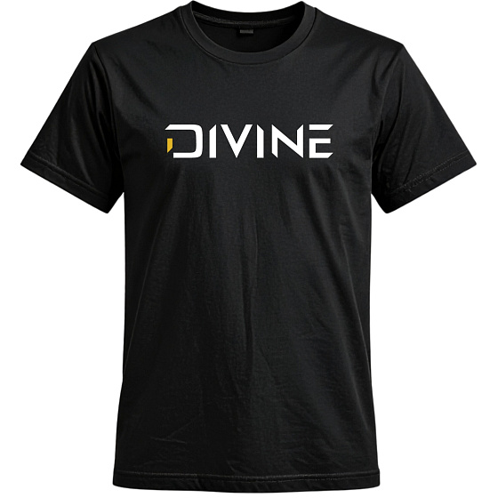 Divine Logo T-Shirt schwarz